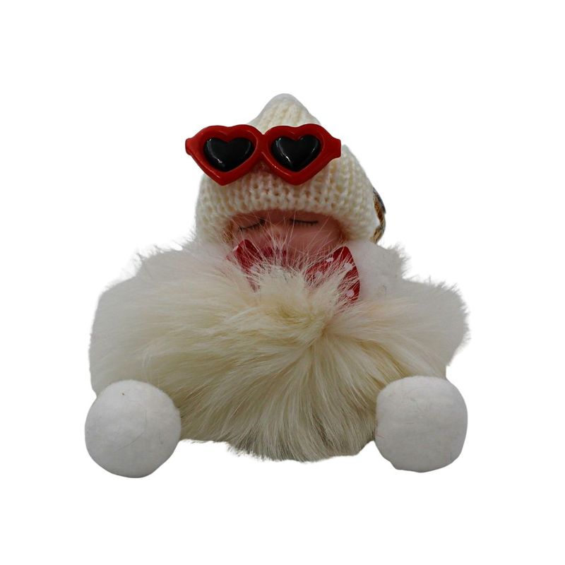 Fashion, accesorii si bijuterii - Femei - Accesorii femei - Alte accesorii femei - Breloc puf bej model bebelus adormit - Infinity.ro