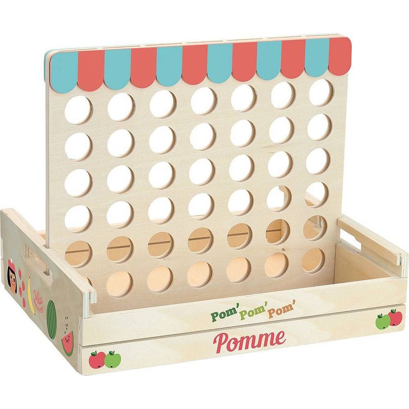 Jucarii, Copii si Bebe - Jucarii si jocuri - Jocuri si puzzle - Jocuri de societate - Joc de logica din lemn - Aseaza 4 in linie - Infinity.ro