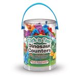 Jucarii, Copii si Bebe - Jucarii si jocuri - Jucarii bebelusi - Jucarii de sortat - Set pentru sortat si numarat - Dinozauri jucausi - 72 piese - Infinity.ro