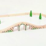 Jucarii, Copii si Bebe - Jucarii si jocuri - Vehicule si jucarii cu telecomanda - Trenulete de jucarie - Pod cu arcade - accesoriu traseu sine de lemn - Infinity.ro