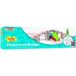 Jucarii, Copii si Bebe - Jucarii si jocuri - Vehicule si jucarii cu telecomanda - Trenulete de jucarie - Pod cu arcade - accesoriu traseu sine de lemn - Infinity.ro