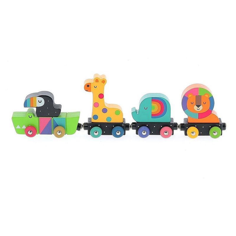 Jucarii, Copii si Bebe - Jucarii si jocuri - Vehicule si jucarii cu telecomanda - Trenulete de jucarie - Tren cu animale curcubeu - Infinity.ro