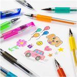 Jucarii, Copii si Bebe - Jucarii si jocuri - Jucarii & jocuri educative - Seturi pictura si desen - Set 12 pixuri cu gel si sclipici - Infinity.ro