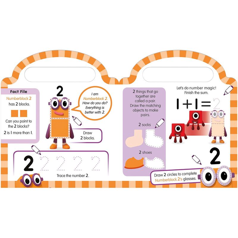 Carti si Birotica - Carti - Carti pentru copii - Carti interactive - Numberblocks - Carticica Scriu si sterg Numberblocks 123 - Infinity.ro