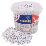 Jucarii, Copii si Bebe - Jucarii si jocuri - Jucarii & jocuri educative - Seturi de artizanat - Set 2500 de margele rotunde plate de insirat cu litere, diametru 7.5 mm - Infinity.ro