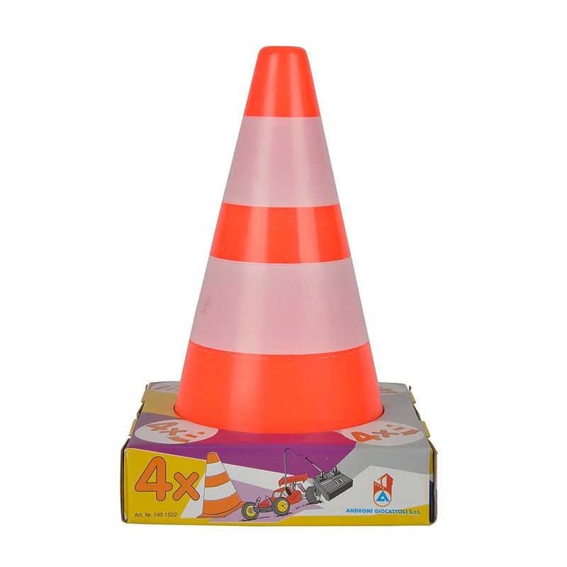 Jucarii, Copii si Bebe - Jucarii si jocuri - Jucarii de exterior - Spatii de joaca si accesorii - Set 4 conuri alb-portocaliu Androni Giocattoli - Infinity.ro