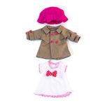 Jucarii, Copii si Bebe - Jucarii si jocuri - Papusi si accesorii - Papusi - Set imbracaminte vreme temperata pentru papusa fetita 32 cm - Infinity.ro