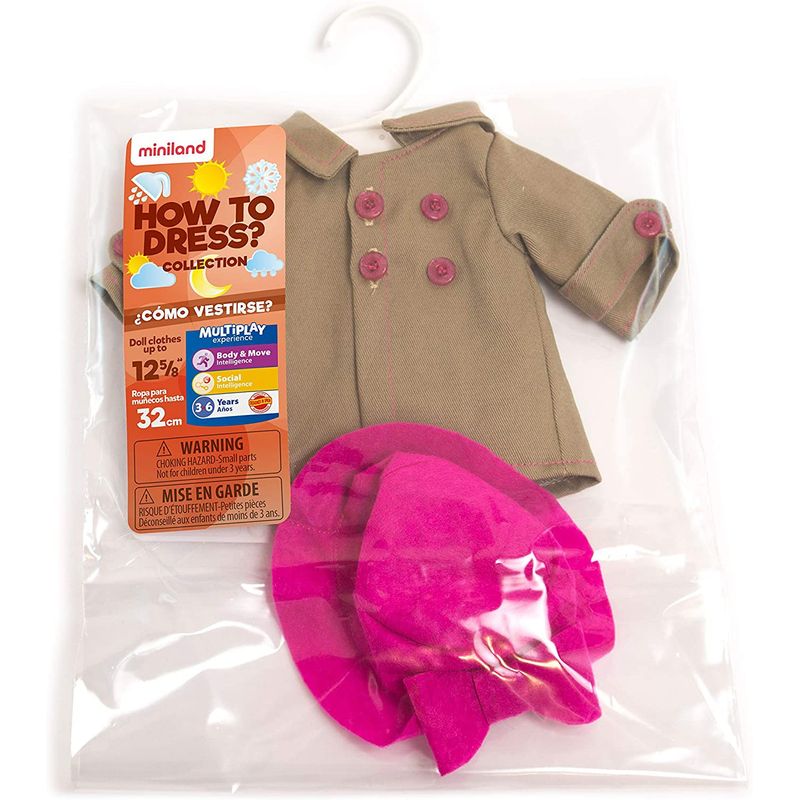 Jucarii, Copii si Bebe - Jucarii si jocuri - Papusi si accesorii - Papusi - Set imbracaminte vreme temperata pentru papusa fetita 32 cm - Infinity.ro