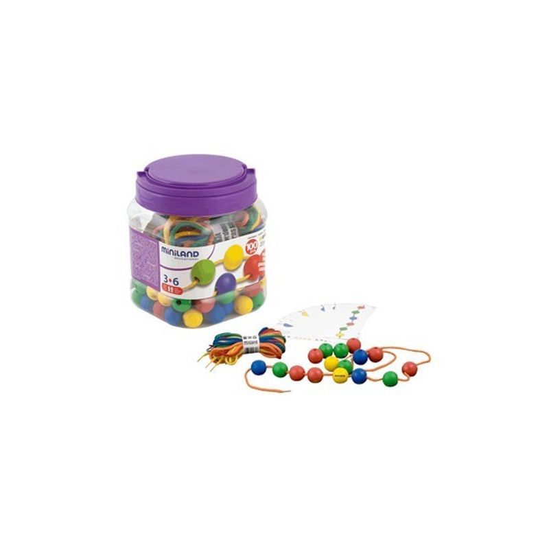 Jucarii, Copii si Bebe - Jucarii si jocuri - Jocuri si puzzle - Jocuri de societate - Bile de insirat 2 cm - Infinity.ro