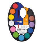 Jucarii, Copii si Bebe - Jucarii si jocuri - Jucarii & jocuri educative - Seturi pictura si desen - Paleta pictura cu 12 acuarele si pensula - Infinity.ro