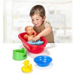 Jucarii, Copii si Bebe - Jucarii si jocuri - Papusi si accesorii - Papusi - Set pentru imbaiat papusile Miniland - Infinity.ro