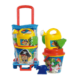 Jucarii, Copii si Bebe - Jucarii si jocuri - Jucarii de exterior - Jucarii pentru plaja si nisip - Set jucarii apa si nisip cu troler Piratii - Infinity.ro