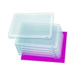 Jucarii, Copii si Bebe - Jucarii si jocuri - Jucarii & jocuri educative - Jocuri si jucarii educative - Set 6 tablite transparente pentru mozaic - Infinity.ro