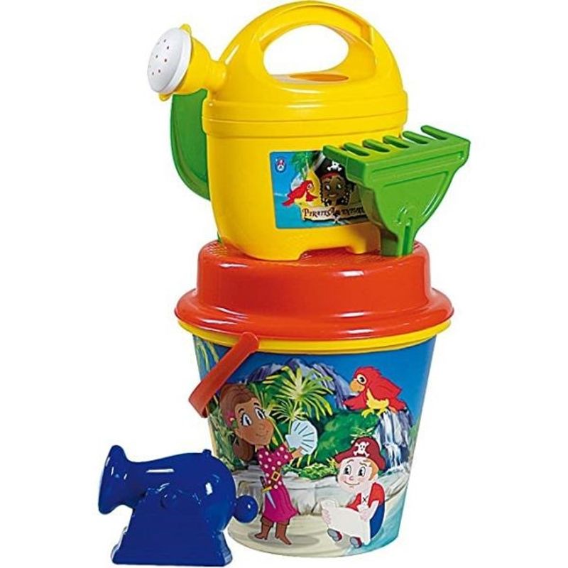 Jucarii, Copii si Bebe - Jucarii si jocuri - Jucarii de exterior - Jucarii pentru plaja si nisip - Set jucarii apa si nisip cu troler Piratii - Infinity.ro