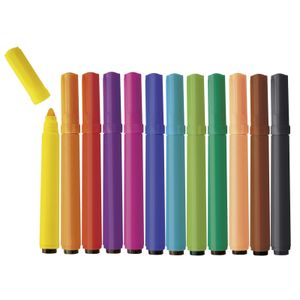 Set 12 Carioci colorate cu varful gros