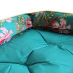 Petshop - Accesorii petshop - Culcusuri si custi - Culcusuri si saltele - Culcus catei model verde inflorat 50x40x15 cm - Infinity.ro