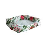 Petshop - Accesorii petshop - Culcusuri si custi - Culcusuri si saltele - Culcus catei model verzuliu inflorat 50x40x15 cm - Infinity.ro