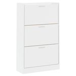 Casa si Gradina - Mobilier - Organizare si depozitare - Organizator incaltaminte - Pantofar, alb extralucios, 63x24x103 cm, lemn compozit - Infinity.ro