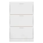 Casa si Gradina - Mobilier - Organizare si depozitare - Organizator incaltaminte - Pantofar, alb extralucios, 63x24x103 cm, lemn compozit - Infinity.ro