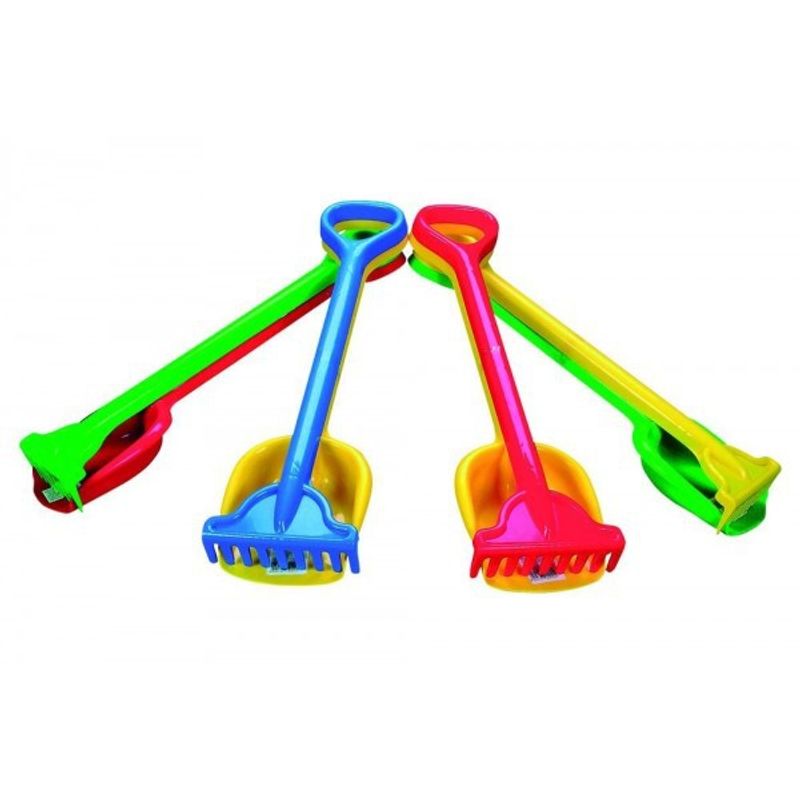 Jucarii, Copii si Bebe - Jucarii si jocuri - Jucarii de exterior - Jucarii pentru plaja si nisip - Set lopata si grebla 56 cm Compact Androni Giocattoli - Infinity.ro