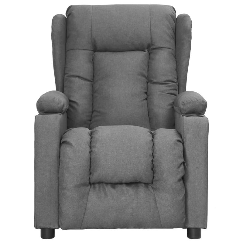 Casa si Gradina - Mobilier - Scaune si fotolii - Fotolii - Fotoliu rabatabil, gri deschis, material textil - Infinity.ro