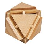 Jucarii, Copii si Bebe - Jucarii si jocuri - Jucarii & jocuri educative - Jocuri de memorie si inteligenta - Joc logic IQ din lemn bambus Triangleblock - Infinity.ro