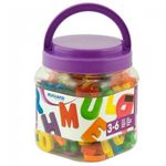 Jucarii, Copii si Bebe - Jucarii si jocuri - Seturi de constructie si cuburi - Seturi de constructie - Litere mari magnetice Miniland 155 buc - Infinity.ro