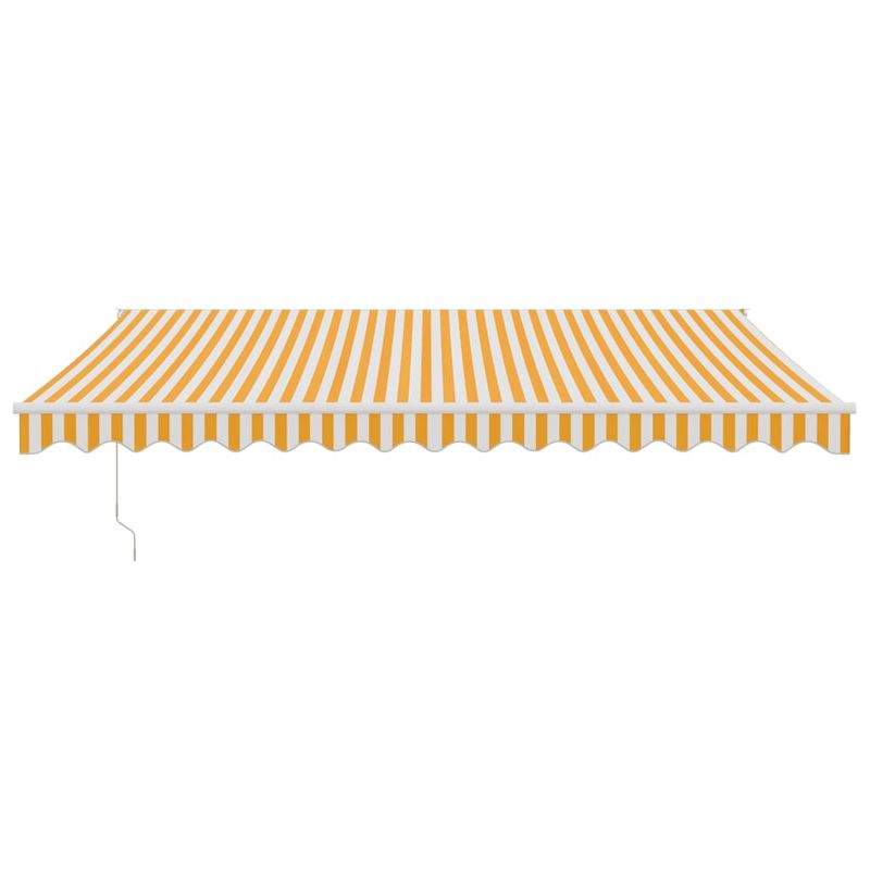 Casa si Gradina - Gradina si terasa - Umbrele si pavilioane - Pavilioane - Copertina retractabila automata, galben și alb, 4x3 m - Infinity.ro