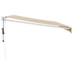 Casa si Gradina - Gradina si terasa - Umbrele si pavilioane - Pavilioane - Copertina retractabila automata, galben și alb, 4x3 m - Infinity.ro