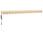 Casa si Gradina - Gradina si terasa - Umbrele si pavilioane - Pavilioane - Copertina retractabila automata, galben și alb, 4x3 m - Infinity.ro