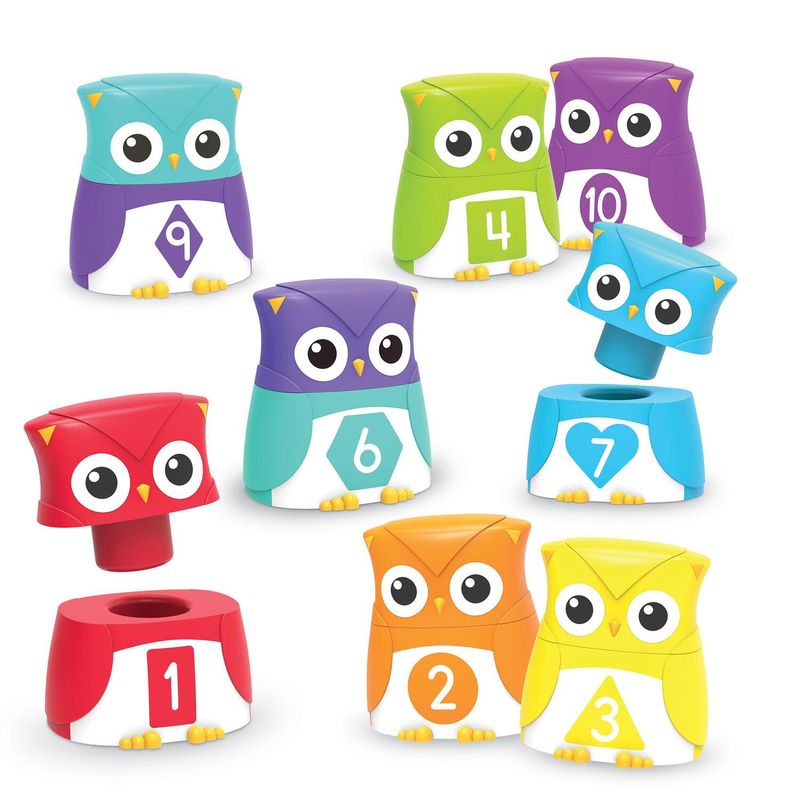 Jucarii, Copii si Bebe - Jucarii si jocuri - Jucarii & jocuri educative - Jocuri si jucarii educative - Bufnite cu cifre si forme - Infinity.ro