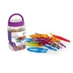 Jucarii, Copii si Bebe - Jucarii si jocuri - Jucarii & jocuri educative - Jocuri si jucarii educative - Set 15 pensete translucide pentru dezvoltarea motricitatii - Infinity.ro