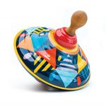 Jucarii, Copii si Bebe - Jucarii si jocuri - Jucarii & jocuri educative - Jucarii interactive - Titirez cu sunet si maner din lemn Confetti - Infinity.ro