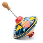 Jucarii, Copii si Bebe - Jucarii si jocuri - Jucarii & jocuri educative - Jucarii interactive - Titirez cu sunet si maner din lemn Confetti - Infinity.ro