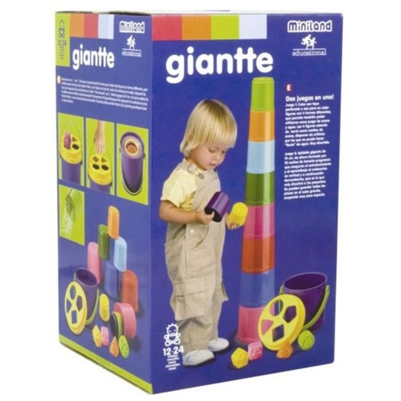 Jucarii, Copii si Bebe - Jucarii si jocuri - Jucarii bebelusi - Jucarii de sortat - Sortator de forme Giantte Miniland - Infinity.ro