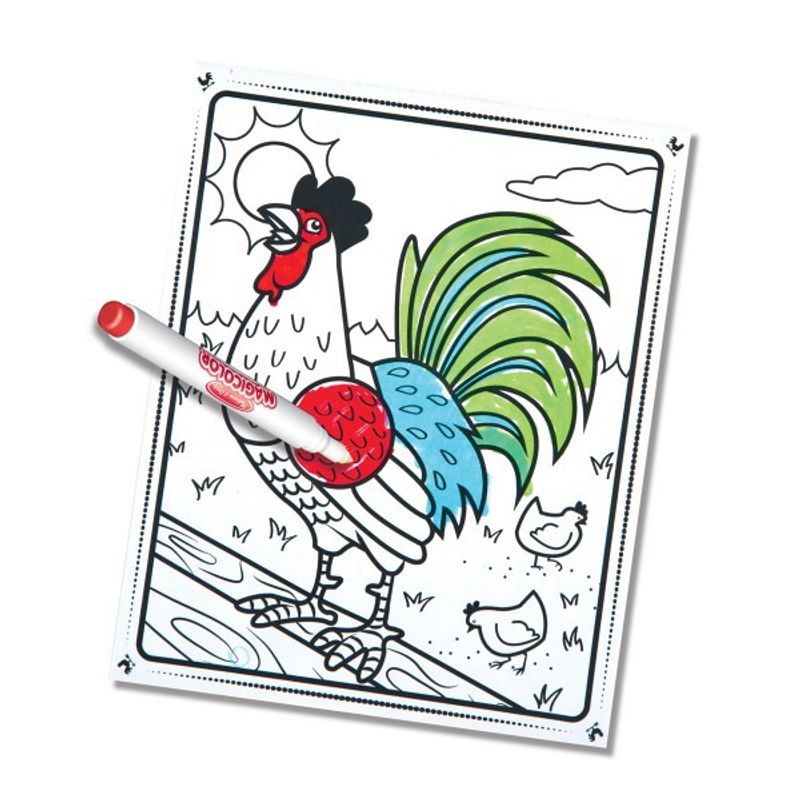 Carti si Birotica - Carti - Carti pentru copii - Carti de colorat - Carnetel de colorat Magicolor Animale de la ferma - Infinity.ro