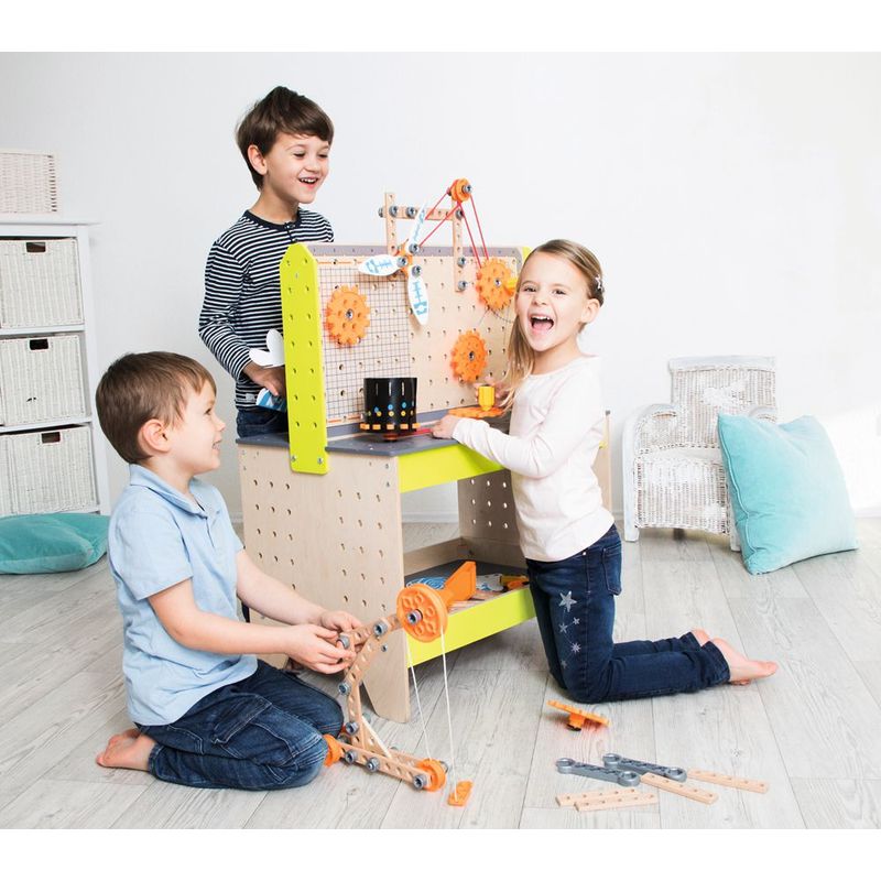 Casa si Gradina - Constructii - Scule de mana si unelte - Mese si bancuri de lucru - Banc de lucru cu accesorii Micul Inventator - Infinity.ro