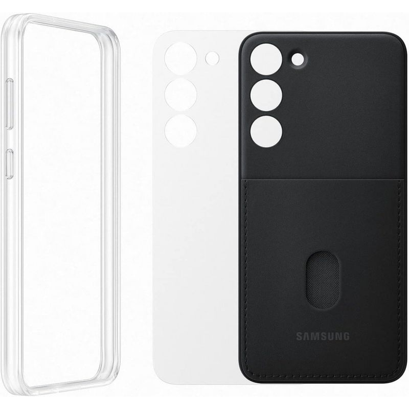 Laptop, Telefoane si Tablete - Telefoane mobile si accesorii - Accesorii Telefoane - Huse telefoane - Husa de protectie Samsung pentru Galaxy S23 Plus, Frame Case, Negru - Infinity.ro