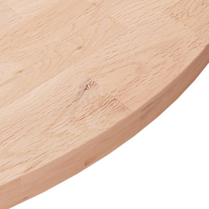 Casa si Gradina - Mobilier - Feronerie si accesorii mobila - Blat de masa rotund, Ø70x2,5 cm, lemn masiv stejar netratat - Infinity.ro