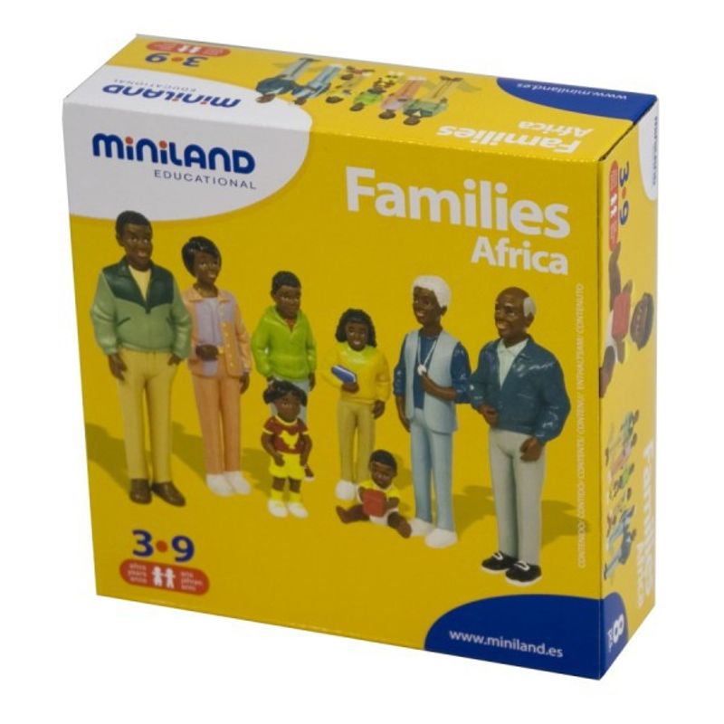 Jucarii, Copii si Bebe - Jucarii si jocuri - Figurine - Figurine familie africana Miniland - Infinity.ro