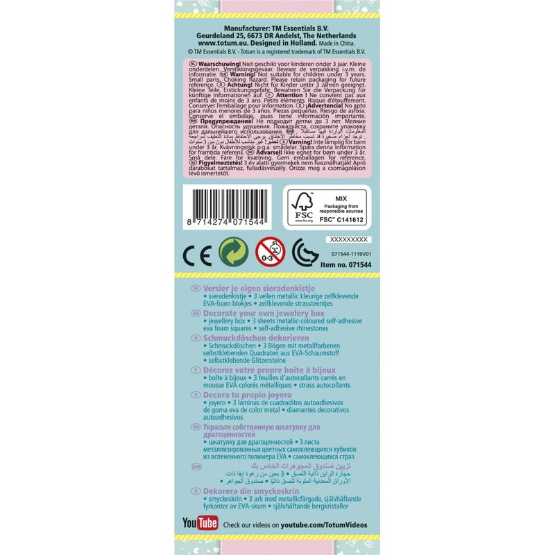 Jucarii, Copii si Bebe - Jucarii si jocuri - Jucarii & jocuri educative - Seturi de artizanat - Set creativ DIY Decoreaza propria cutie de bijuterii cu unicorni - Infinity.ro