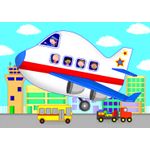 Jucarii, Copii si Bebe - Jucarii si jocuri - Jocuri si puzzle - Puzzle - Set 4 puzzle-uri Vehicule - 12 piese - Infinity.ro