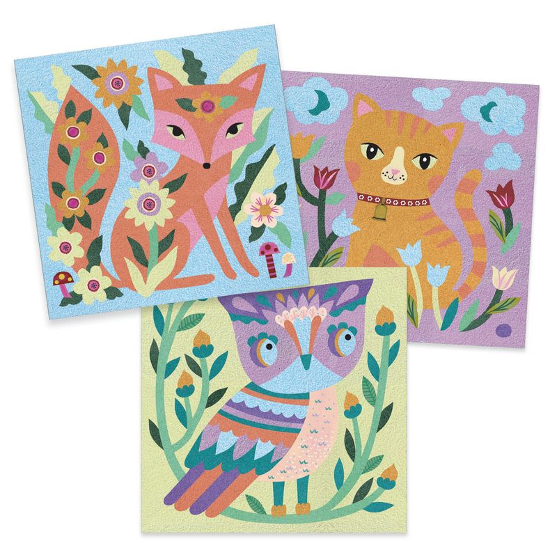 Jucarii, Copii si Bebe - Jucarii si jocuri - Jucarii & jocuri educative - Seturi de artizanat - Atelier creativ cu nisip fluorescent, Animale luminoase - Infinity.ro