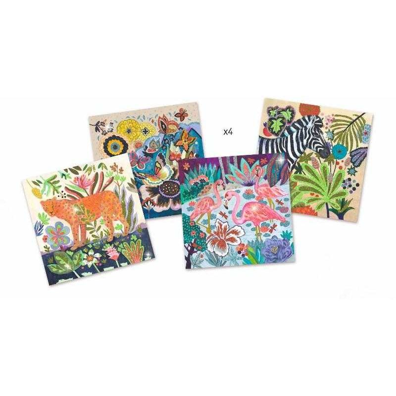 Jucarii, Copii si Bebe - Jucarii si jocuri - Jucarii & jocuri educative - Seturi de artizanat - Set lucru manual si desen cu sclipici Tropico - Infinity.ro