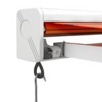 Casa si Gradina - Gradina si terasa - Umbrele si pavilioane - Pavilioane - Copertina retractabila portocaliu/maro 3,5x2,5m textil/aluminiu - Infinity.ro