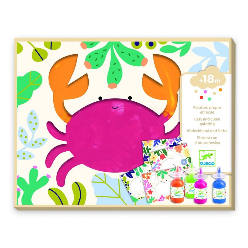 Jucarii, Copii si Bebe - Jucarii si jocuri - Jucarii & jocuri educative - Seturi pictura si desen - Joc de pictura pentru cei mici Frumos si simplu, Djeco - Infinity.ro