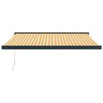 Casa si Gradina - Gradina si terasa - Umbrele si pavilioane - Umbrele - Copertina retractabila, galben/alb, 3x2,5 m, textil/aluminiu - Infinity.ro