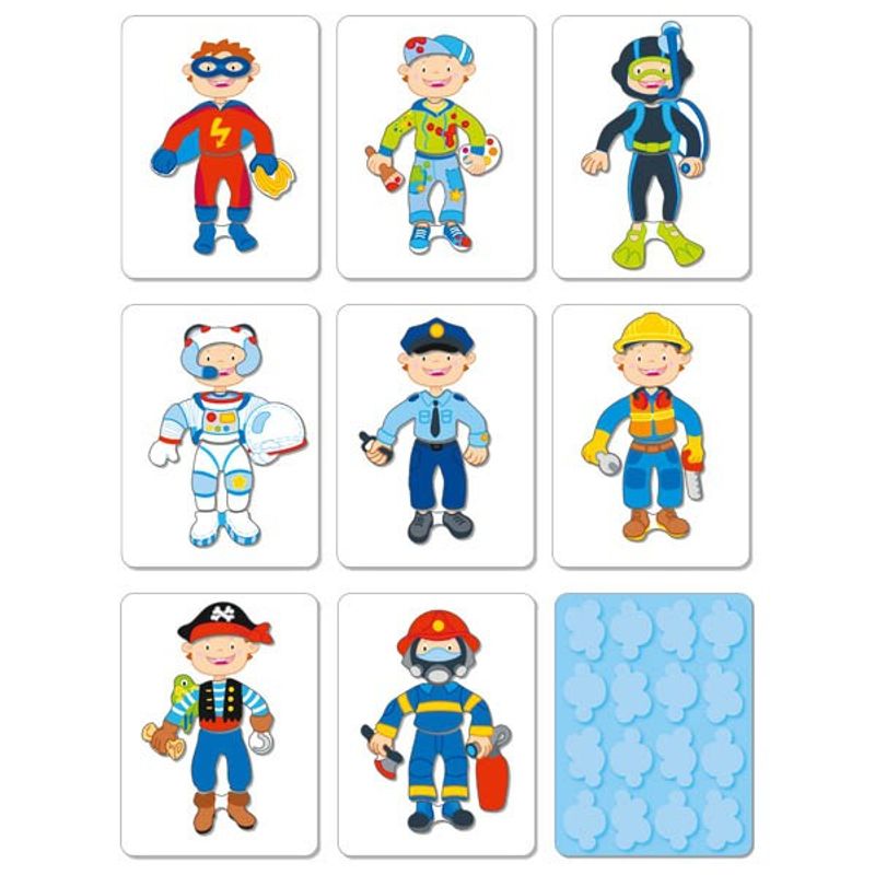 Jucarii, Copii si Bebe - Jucarii si jocuri - Jucarii & jocuri educative - Jocuri si jucarii educative - Joc magnetic de imbracat Meserii - Infinity.ro