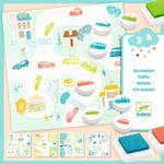 Jucarii, Copii si Bebe - Jucarii si jocuri - Jucarii & jocuri educative - Jucarii interactive - Joc cu stampile Djeco, Trafic - Infinity.ro