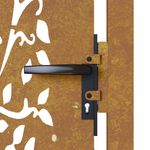 Casa si Gradina - Gradina si terasa - Garduri, panouri si accesorii - Poarta pentru gradina, 105x155 cm, otel corten, model copac - Infinity.ro